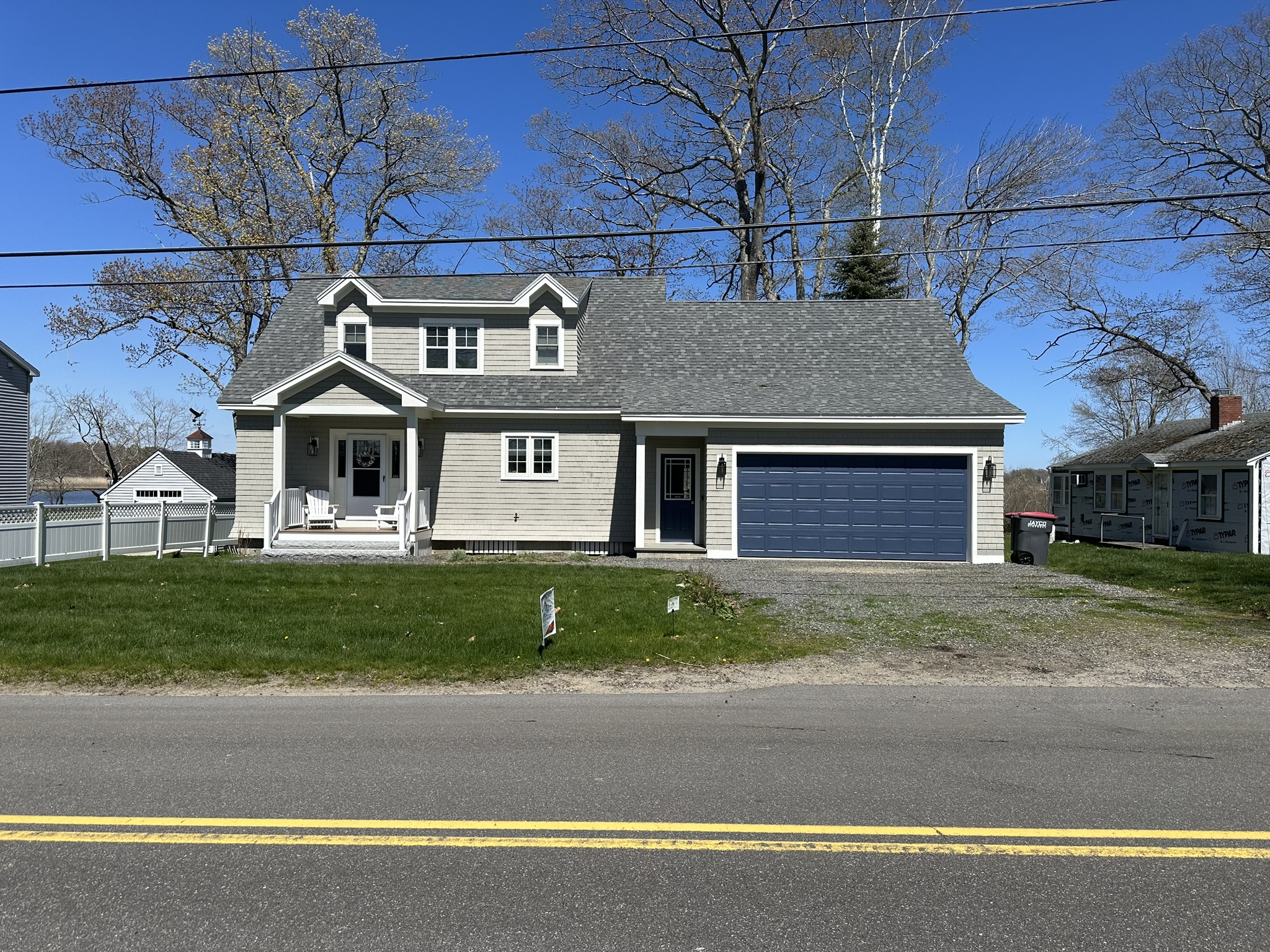 Grey House Exterior Painting